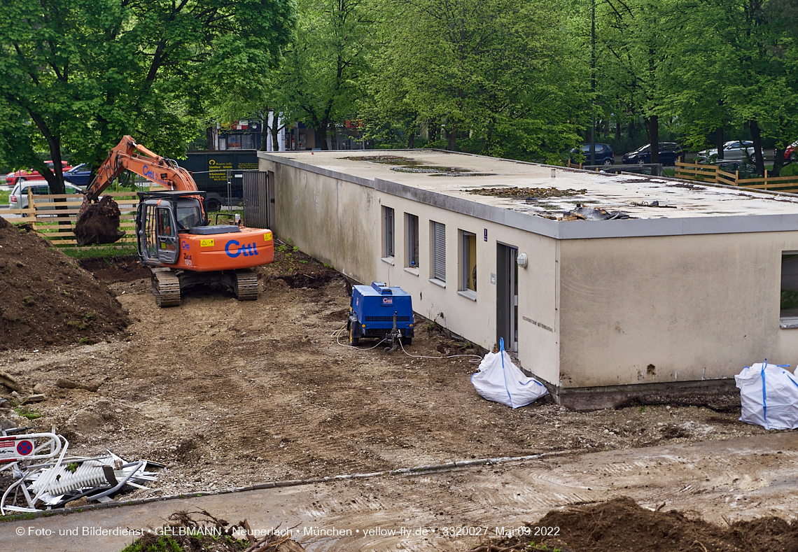 09.05.2022 - Baustelle am Haus für Kinder in Neuperlach